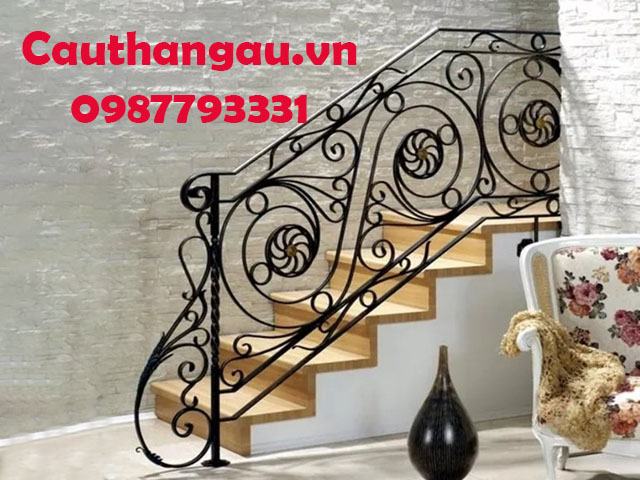 cầu thang sắt nghệ thuật đẹp nhất 2022