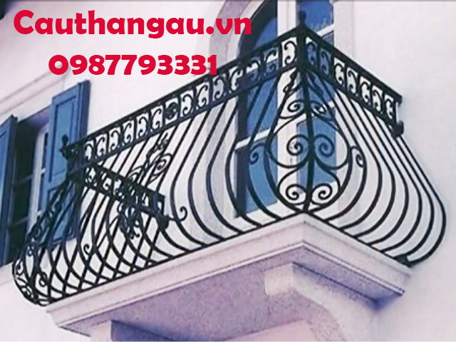 Ban công sắt mỹ thuật giá rẻ Hà Nội Mẫu CTA-B06