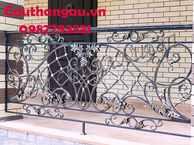 Ban công sắt nghệ thuật thiết kế vững chãi giá rẻ mẫu CTA-B12