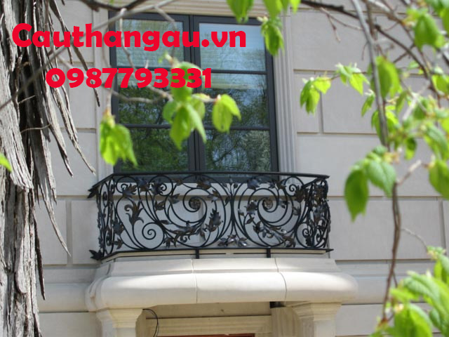 Ban công sắt mỹ thuật giá rẻ Hà Nội Mẫu CTA-B19