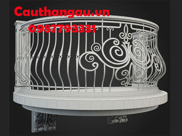 Ban công sắt mỹ thuật chất lượng cao bền bỉ Mẫu CTA-B48