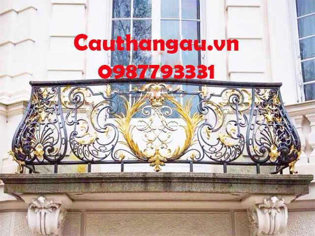 Ban công sắt nghệ thuật họa tiết hoa lá giá rẻ Hà Đông  Mẫu CTA-B36