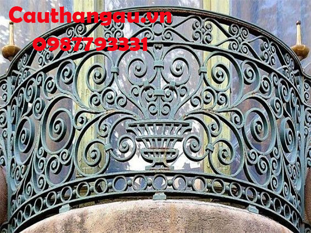 Ban công sắt nghệ thuật cho nhà tầng trệt giá rẻ Đống Đa Mẫu CTA-B38