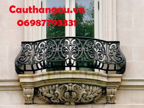 Ban công sắt mỹ thuật mấu CTA-B42