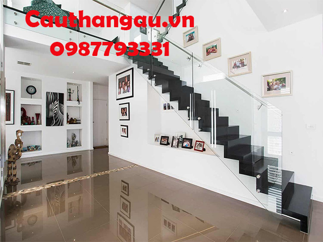 Cầu thang kính cường lực đẹp giá rẻ tại Hà Nội mẫu CTA-TK04