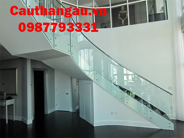 cầu thang kính cường lược đẹp uy tín tại Hà Nội