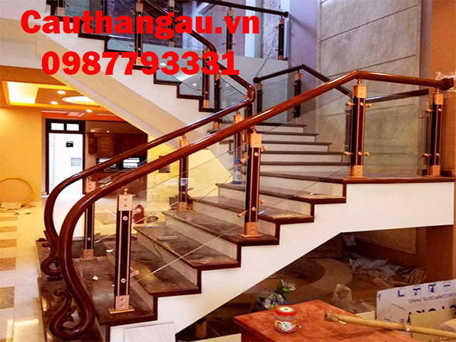 cầu thang kính cường lược đẹp uy tín tại Hà Nội