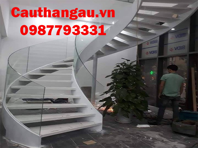 cầu thang kính cường lực uy tín tại Hà Nội