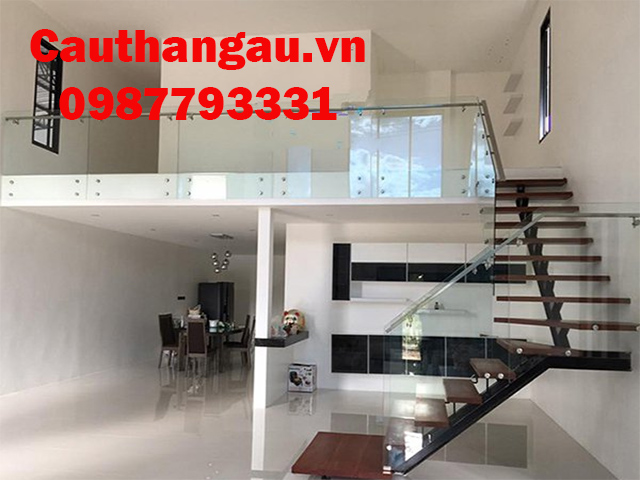 cầu thang kính cường lược đẹp uy tín tại Hà Nội