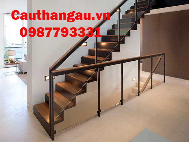 cầu thang kính cường lược đẹp uy tín tại Hà Nội