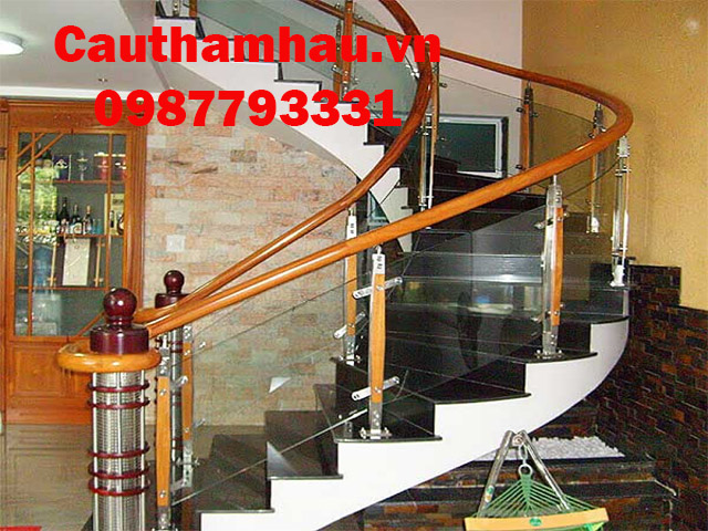 cầu thang kính cường lược đẹp uy tín tại Hà Nội