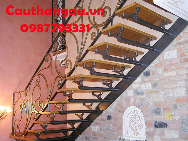 Cầu thang sắt mỹ thuật 16