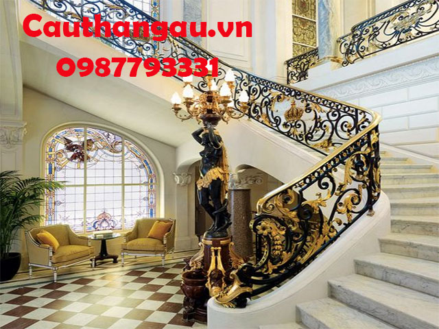 Cầu thang sắt mỹ thuật quý phái mẫu CTA-T70