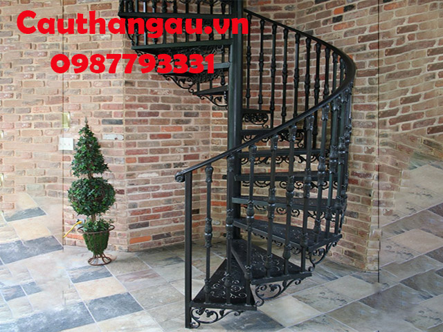 cầu thang sắt mỹ thuật-nghệ thuật đơn giản