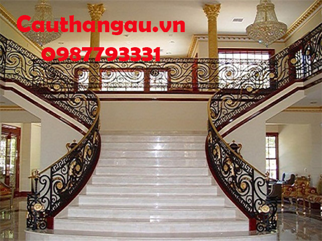 Cầu thang sắt mỹ thuật Hà Nội mẫu CTA-T76