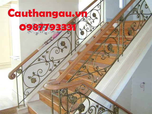 Cầu thang sắt mỹ thuật  uy tín tại Hà Nội mẫu CTA-T82