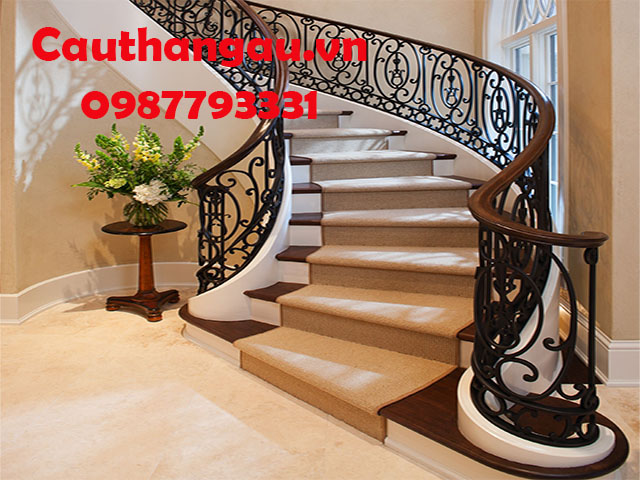 Cầu thang sắt mỹ thuật họa tiết  mẫu CTA-T23