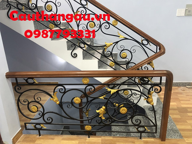 Cầu thang sắt mỹ thuật giá rẻ uy tín mẫu CTA-T30