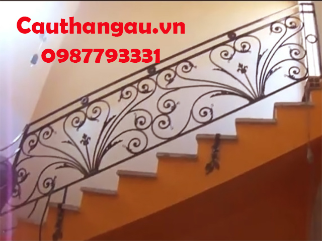 cầu thang sắt mỹ thuật giá rẻ uy tín mẫu CTA-T39