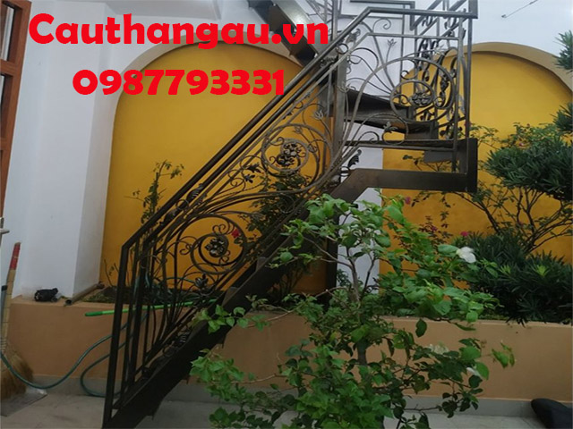 cầu thang sắt mỹ thuật giá rẻ chất lượng mẫu CTA-T41