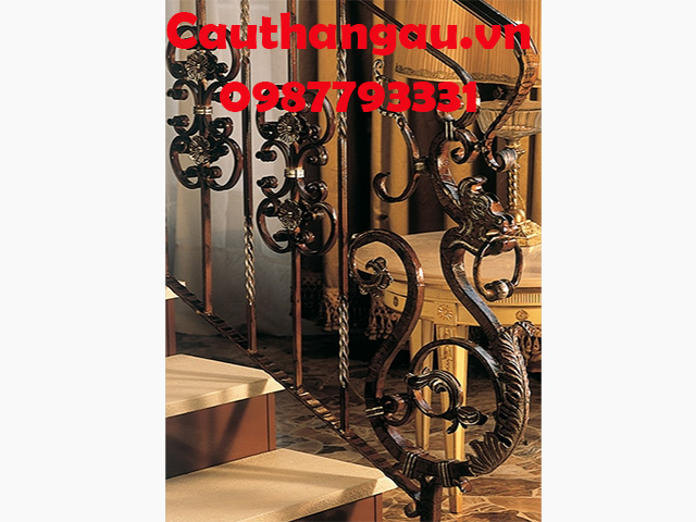 Cầu thang sắt nghệ thuật giá rẻ Đống Đa mẫu CTA-T48