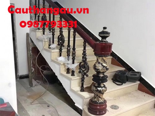 Cầu thang sắt mỹ thuật mấu CTA-T51