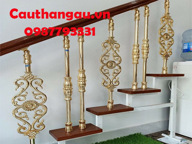 Cầu thang sắt mỹ thuật theo phong cách Châu Âu mẫu CTA-T52