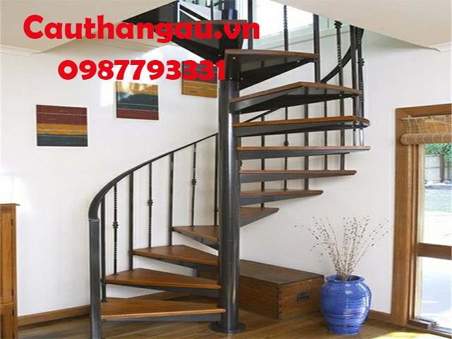 Cầu thang xương cá đẹp tại hà nội