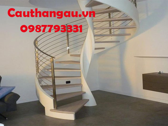 Cầu thang xương cá cao cấp tại Long Biên Mẫu CTA- XC10