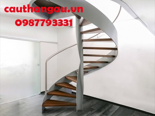 Cầu thang xoắn ôc xương sắt mấu CTA-XC16