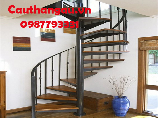 Cầu thang xoắn ốc xương sắt hiện đại mẫu CTA-XC21