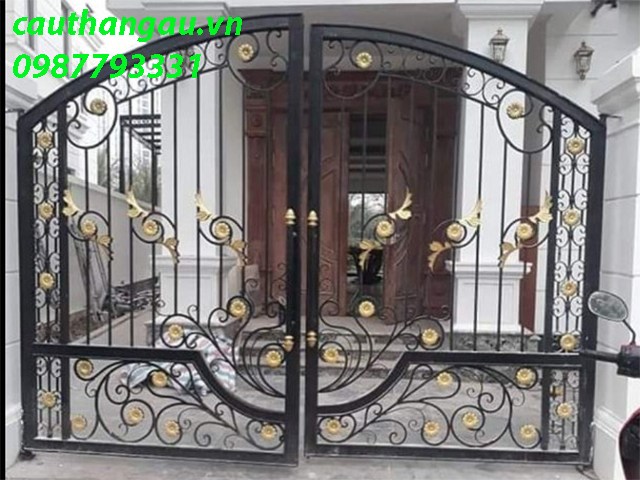 Cửa cổng sắt nghệ thuật hiện đại, cao cấp tại Hà Nội