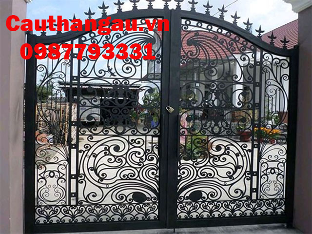 Cửa cổng sắt mỹ thuật 7