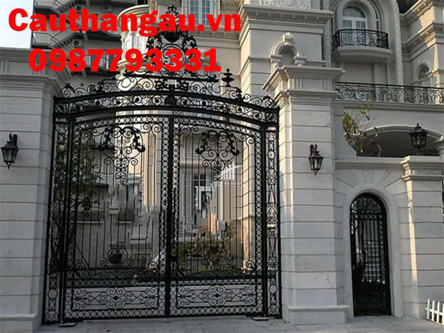 Cửa cổng sắt mỹ thuật 9