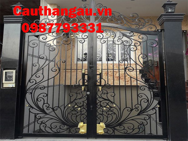 Cửa cổng sắt mỹ thuật đẹp đẳng cấp giá xưởng tại Tp Hà Nội Mẫu CTA- XC75