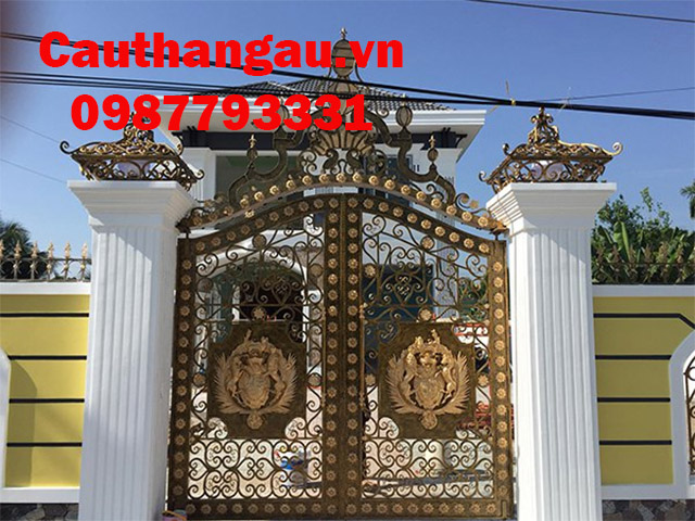 Cửa cổng sắt nghệ thuật phong cách Châu Âu mẫu CTA-C86