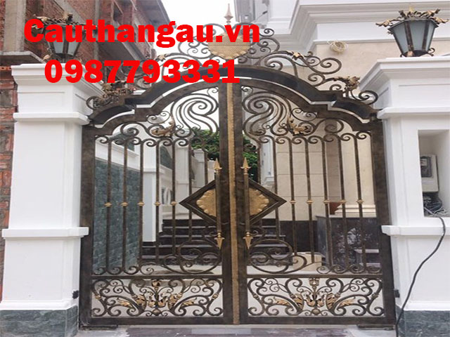 Cửa cổng sắt nghệ thuật đậm nét văn hóa Nga mẫu CTA-C91