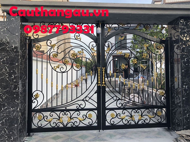 Cửa cổng sắt nghệ thuật giá rẻ tại Hà Nội