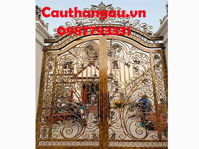 Cửa cổng sắt mỹ thuật đẹp đẳng cấp giá xưởng tại Tp Hà Nội Mẫu CTA- C32