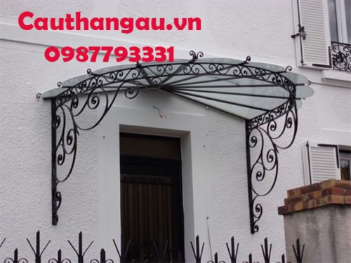 Mái kính khung sắt nghệ thuật mấu CTA-M04