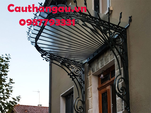 Mái kính khung sắt nghệ thuật ấn tượng mẫu CTA-M05