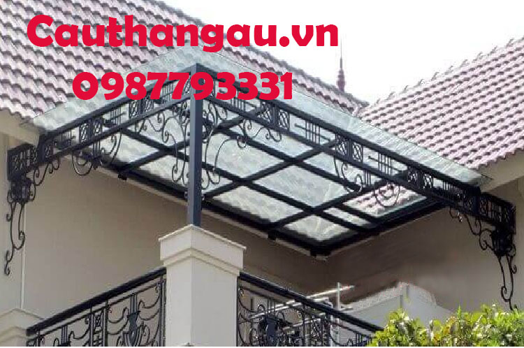 Mái kính khung sắt nghệ thuật