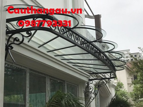 Mái kính khung sắt nghệ thuật đẹp