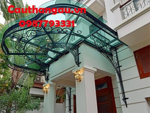 Mái kính khung sắt nghệ thuật đẹp tại hà nội