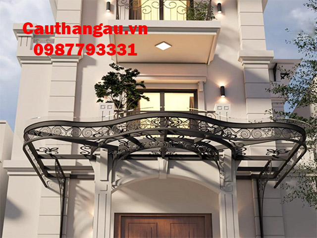 Thi công mái kính cường lực đẹp dành cho biệt thự tại Hà Nội