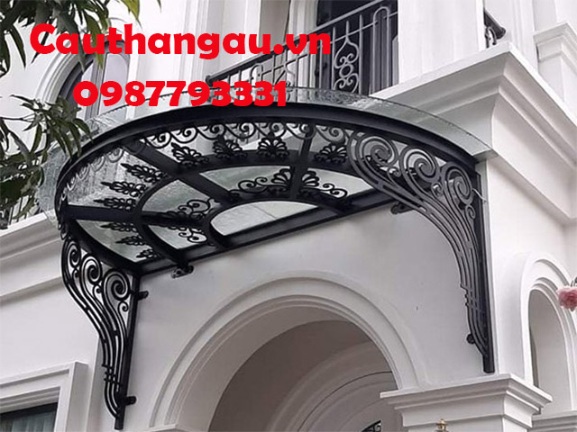 Mái kính khung sắt nghệ thuật giá rẻ mẫu CTA-M30