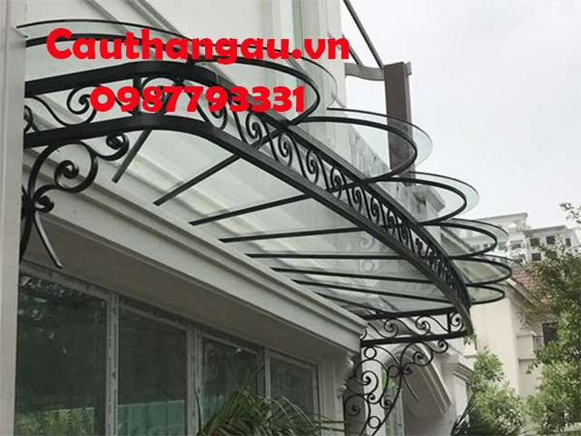 Mái kính khung sắt nghệ thuật độc đáo mẫu CTA-M36