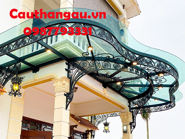 Mái kính khung sắt nghệ thuật phù hợp với mọi công trình mẫu CTA-M48