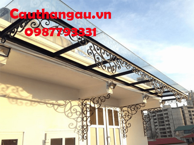 Mái kính khung sắt mỹ thuật giá rẻ mẫu CTA-M51