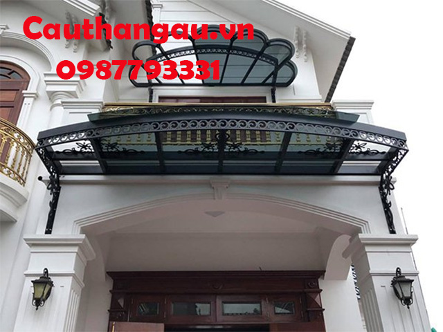 Mái kính khung sắt nghệ thuật giá rẻ mẫu CTA-M58